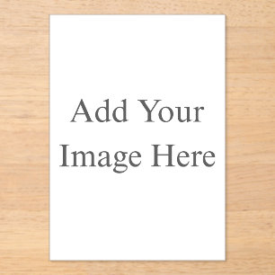 Create Your Own white  Acrylic Invitations
