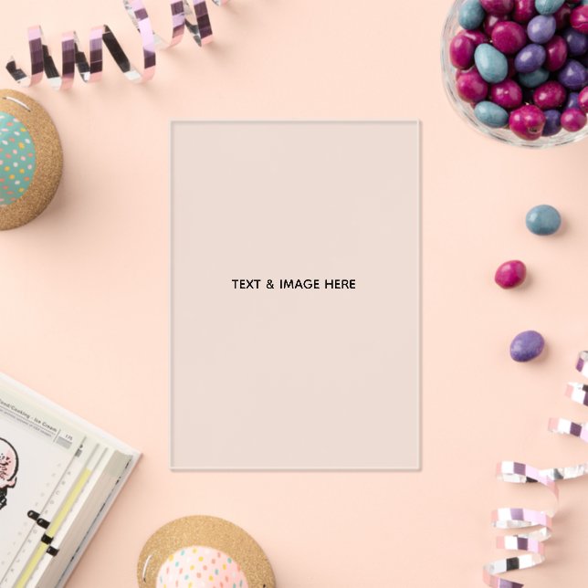 Create Your Own white Acrylic Invitations (Insitu (Celebration))