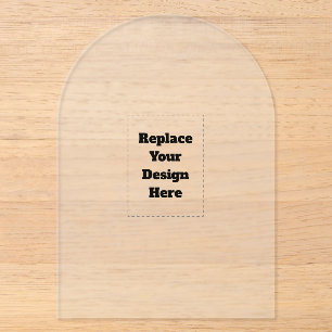 Create Your Own white Acrylic Invitations