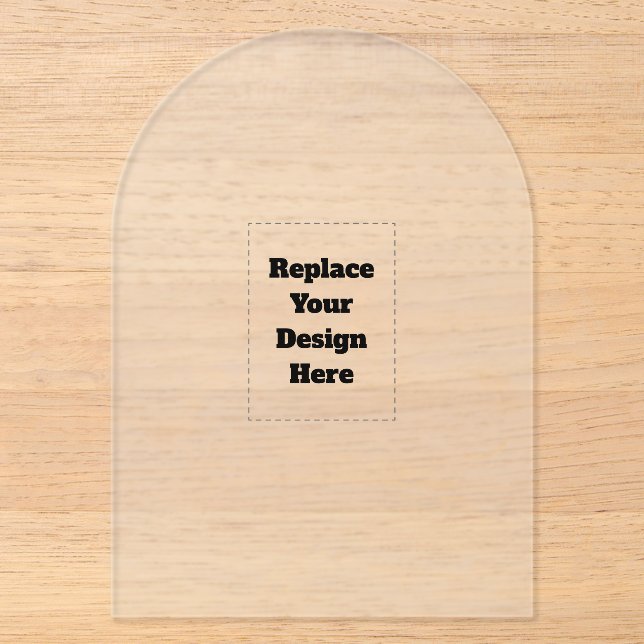 Create Your Own white  Acrylic Invitations (Front)