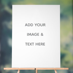 Create Your Own white  Acrylic Sign
