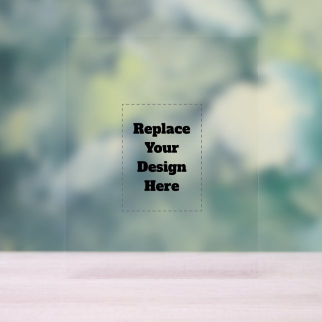 Create Your Own white  Acrylic Sign (Neutral)