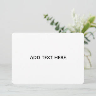 Create Your Own White Advice Card