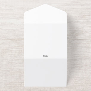 Create Your Own white  All In One Invitation