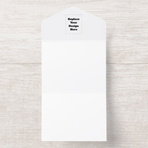 Create Your Own white All In One Invitation