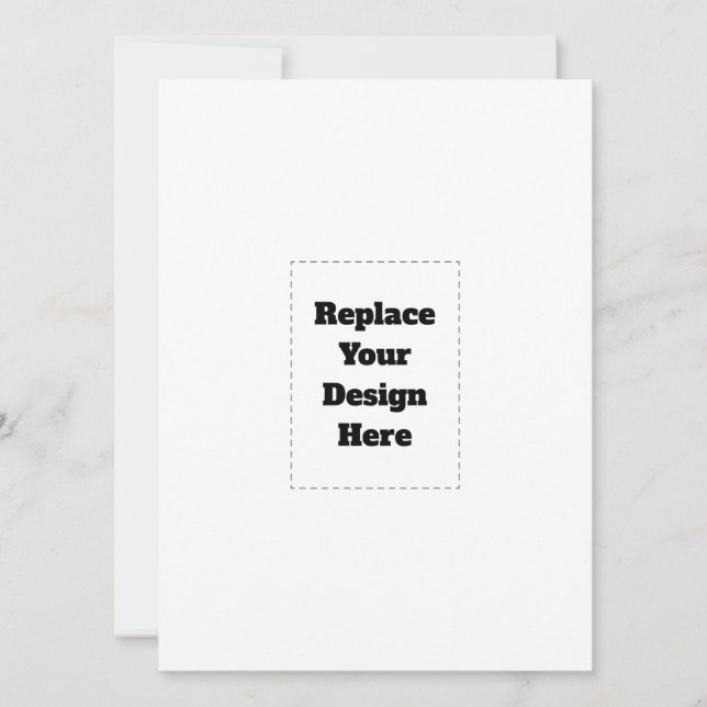 Create Your Own white  Announcement (Front)