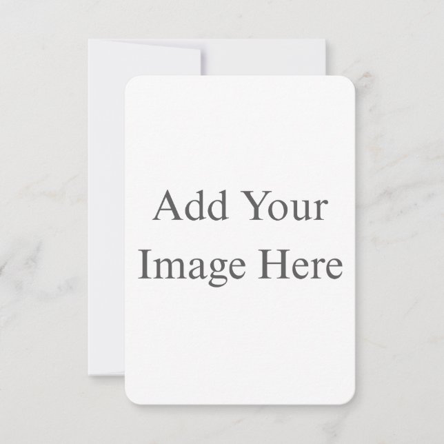 Create Your Own white  Announcement (Front)