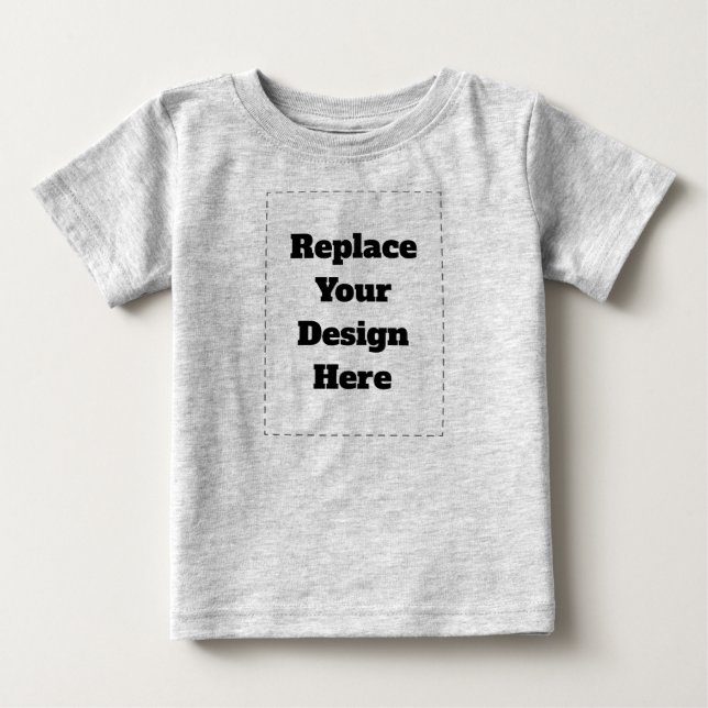 Create Your Own white  Baby T-Shirt (Front)