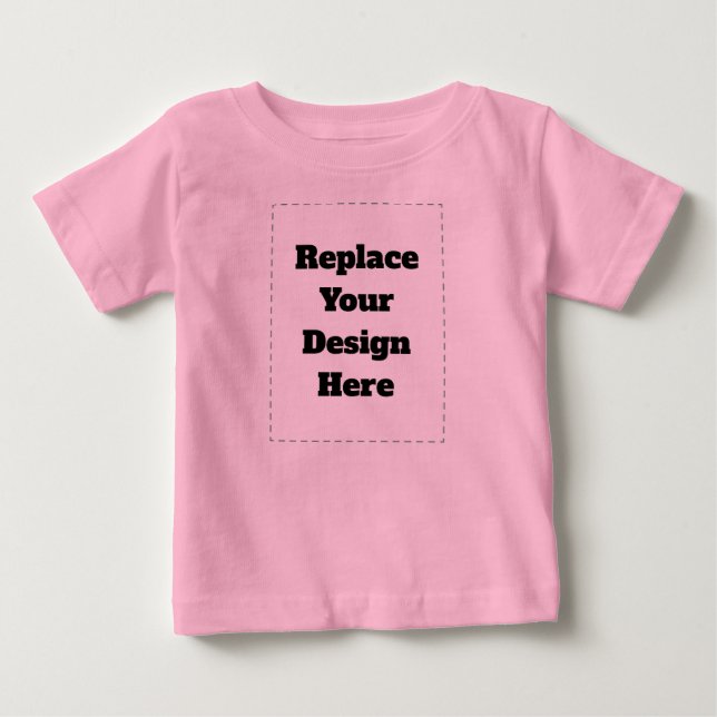 Create Your Own white  Baby T-Shirt (Front)