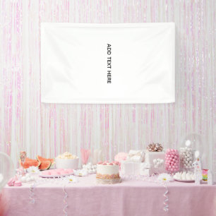 Create Your Own White Banner