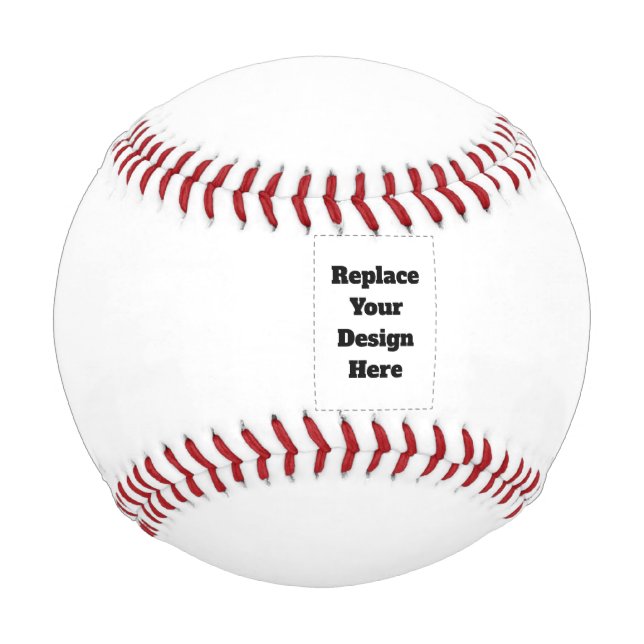 Create Your Own white  Baseball (Front)