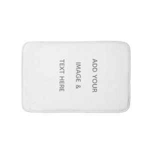 Create Your Own white  Bath Mat