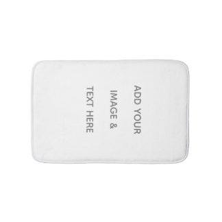 Create Your Own white  Bath Mat