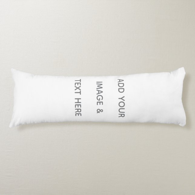 Create Your Own white  Body Cushion (Front)