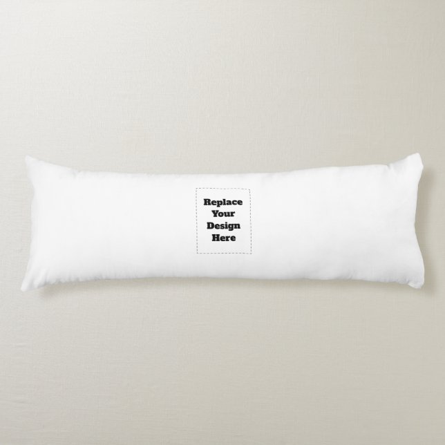 Create Your Own white  Body Cushion (Front)