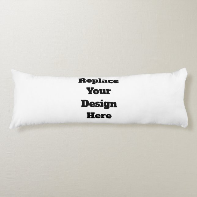 Create Your Own white  Body Cushion (Front)