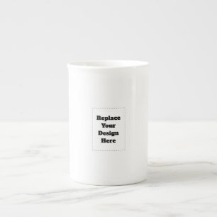 Create Your Own white Bone China Mug