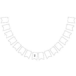 Create Your Own white  Bunting