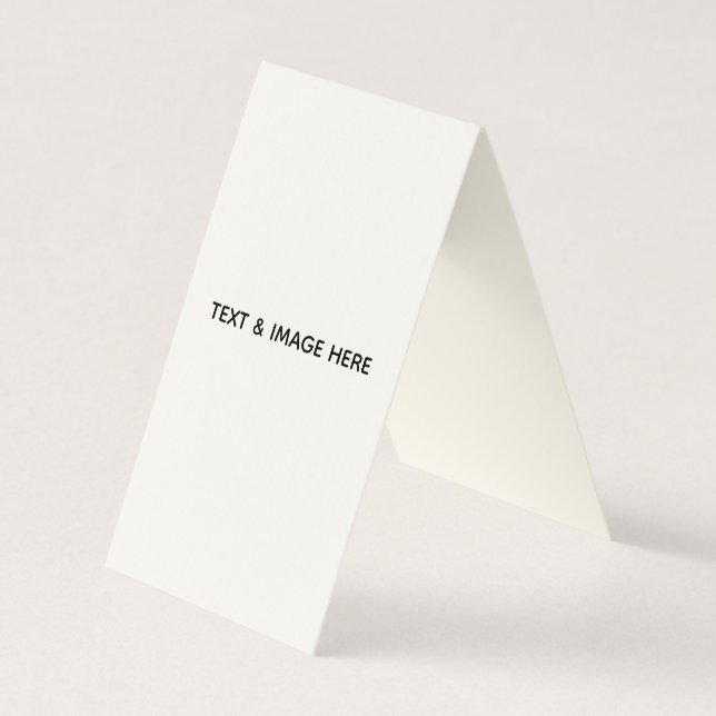 Create Your Own white Business Card (Front)