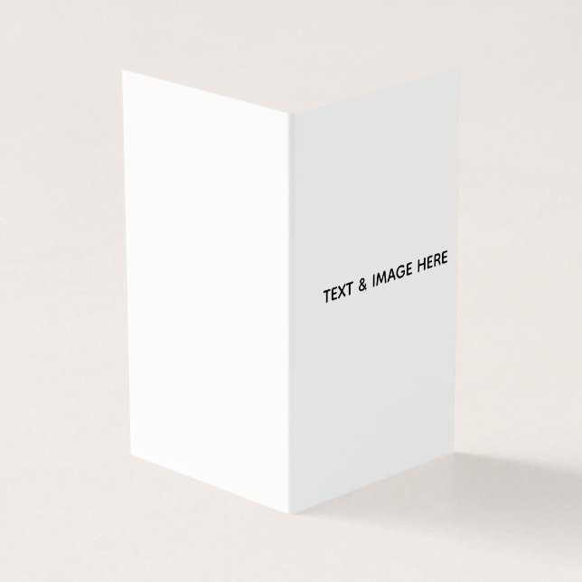 Create Your Own white Business Card (Outside)