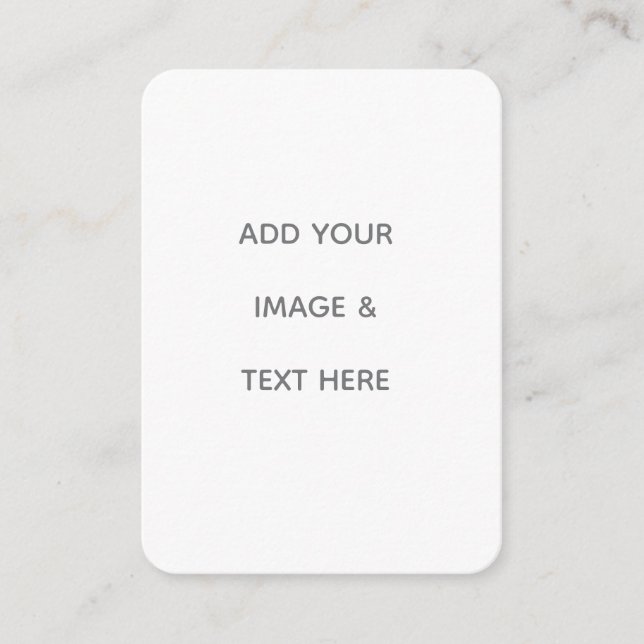 Create Your Own white  Business Card (Front)