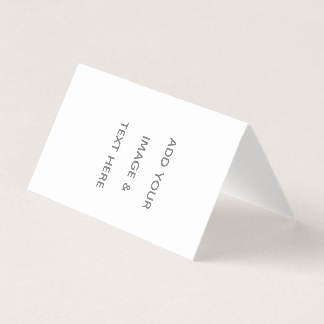 Create Your Own white  Business Card (Front)