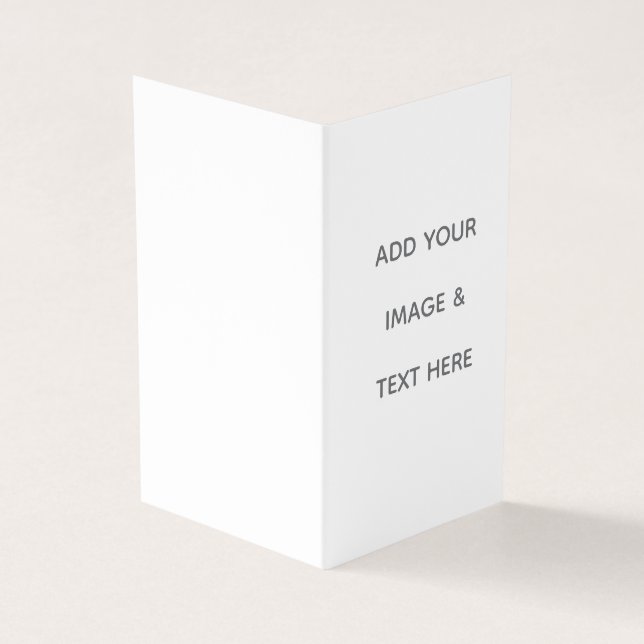 Create Your Own white  Business Card (Outside)