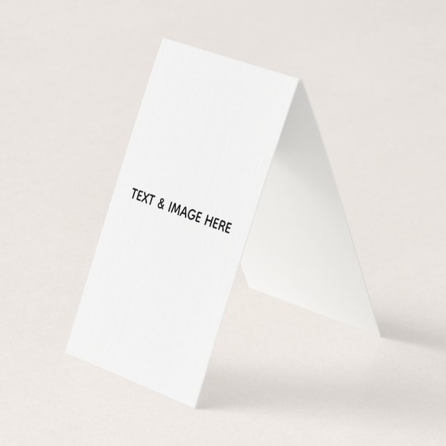 Create Your Own white Business Card (Front)