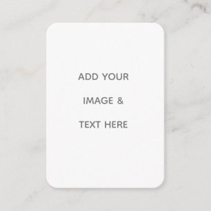 Create Your Own white  Calling Card