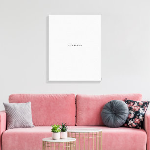 Create Your Own white Canvas Print