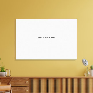 Create Your Own white Canvas Print
