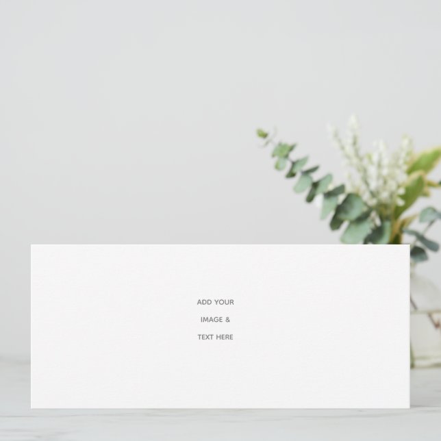Create Your Own white  Card (Standing Front)