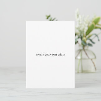 create your own white card