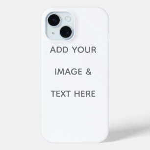 Create Your Own white iPhone 15 Case
