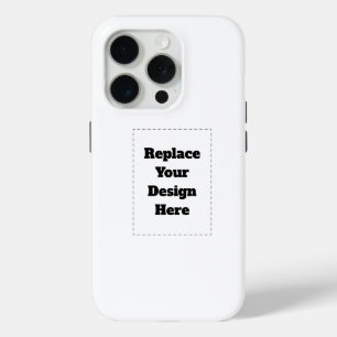 Create Your Own white  iPhone 15 Pro Case
