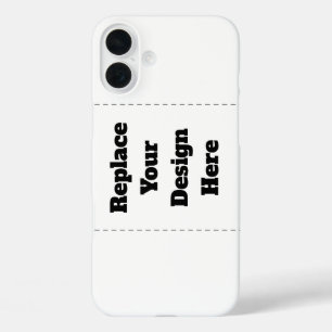 Create Your Own white iPhone 16 Plus Case