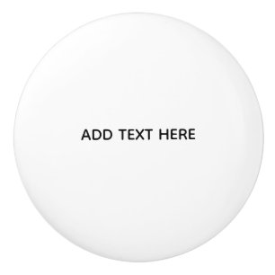 Create Your Own White Ceramic Knob