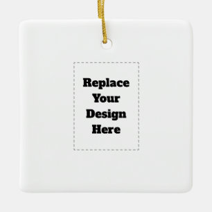 Create Your Own white  Ceramic Ornament