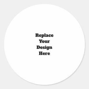 Create Your Own white Classic Round Sticker