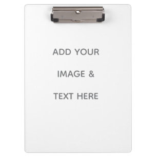 Create Your Own white Clipboard