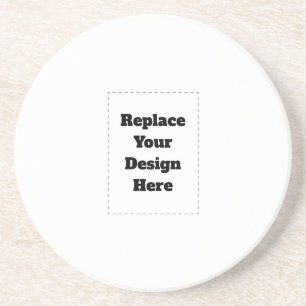 Create Your Own white  Coaster