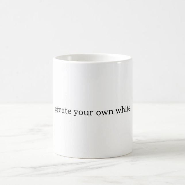 create your own white  coffee mug (Center)