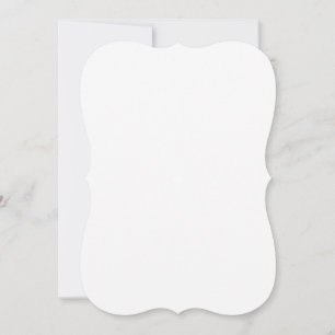 Create Your Own White Custom Flat Card