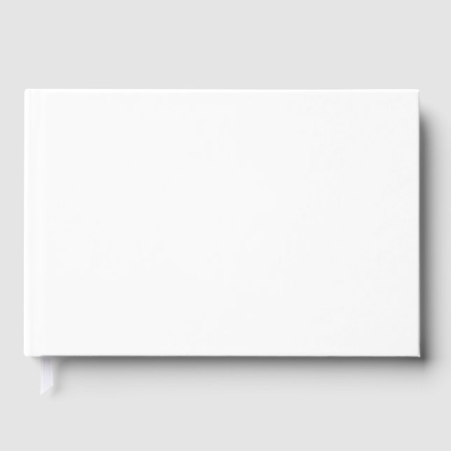 Create Your Own White Custom Guest Book (Front)