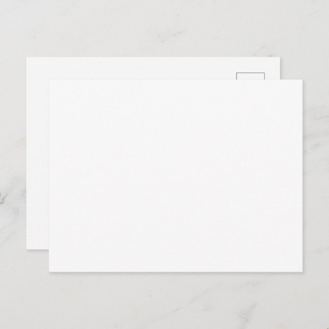 Create Your Own White Custom Holiday Postcard (Front/Back)