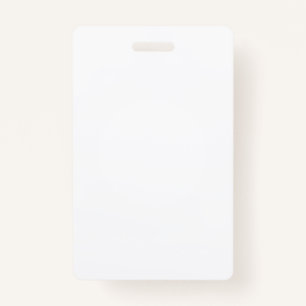 Create Your Own White Custom ID Badge