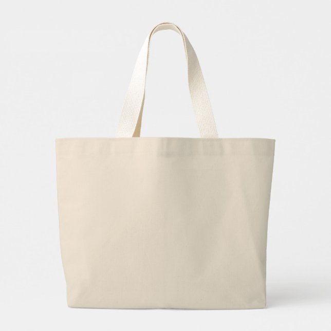 Create Your Own White Custom Jumbo Tote (Back)