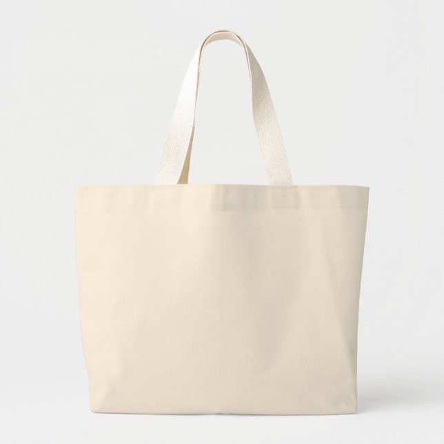 Create Your Own White Custom Jumbo Tote (Front)