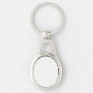 Create Your Own White Custom Metal Keychain