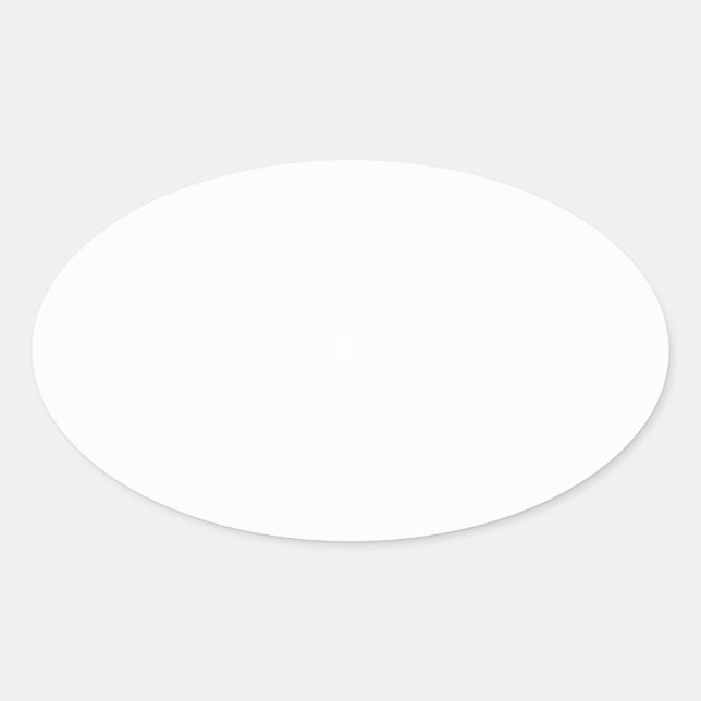 Create Your Own White Custom Oval Stickers (Front)